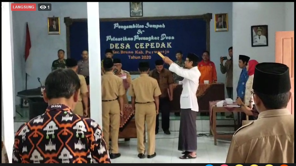 Penataan atau Mutasi Perangkat Desa Cepedak Tahun 2020